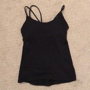 Lululemon Black Thin Strap Top